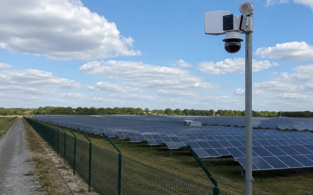 広大な太陽光発電所